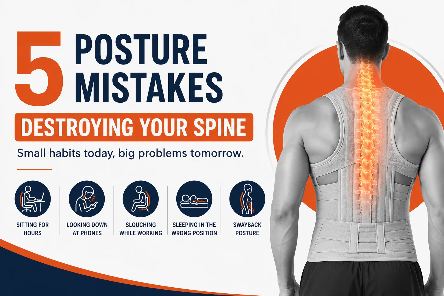 5 Common Posture Mistakes That Are Slowly Damaging Your Spine (And How to Fix Them)